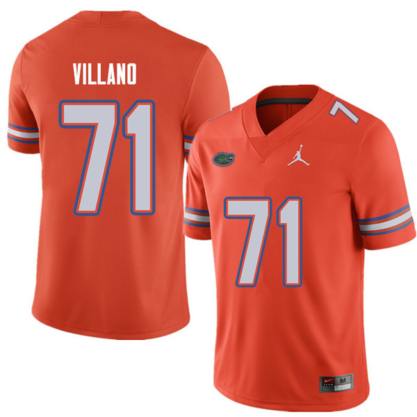 Jordan Brand Men #71 Nick Villano Florida Gators College Football Jerseys Sale-Orange - Click Image to Close